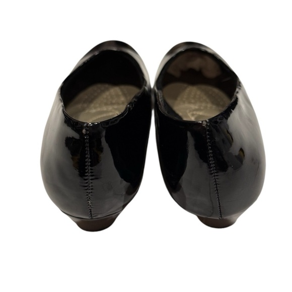 Hush Puppies Soft Style Angel II Black Patent 1" Block Heel Pumps Size 9 - Picture 5 of 5